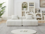 Chenille sectional sofa with 2 pillows,Symmetrical Modular Sofa Sectional for bedroom, living room, W834P389125