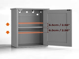 Gray P2 MDF painted finish, 34.6*20*50cm, single door with one shelf, bathroom vanity 66510288