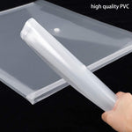 ZUN 50pcs Clear Envelopes, Expandable Folders for Documents and Waterproof Folders with Snap Closure, A4 84677840