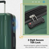 2 Piece Luggage Set with Bags Expanable Spinner Wheels ABS Lightweight Suitcase with TSA Lock N732P198744F