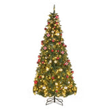 7.5ft Automatic Structure PVC Material 600 Lights Warm Color 8 Modes 1200 Branches Christmas 92326934
