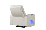 Fortuner Modern Style Upholstery Recliner Chair Made with Wood & Massage Function Included-Beige B009P287720
