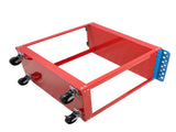 Tool Cart on Wheels, Heavy Duty Steel Utility Cart w/Lockable Wheels, 400 LBS Capacity Industrial 53703843