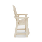 ZUN Adirondack Style Counter Chair – Stylish HDPE Poly Lumber for Dining, Patio, and Garden Comfort B195P198790