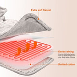 22.4x16.3in Large Weighted Heating Pad for Neck and Shoulders Electric Fast Heating Mat Neck Wrap 67447319