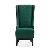 ZUN 23.03" Wide High-Back Velvet Accent Chair, Comfy High Wingback Chair, Living Room Chair with Soft W68041069