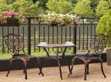 3 PCS Outdoor Bistro Set,Outdoor Patio Set, All-Weather Cast Aluminum Bistro Table Set for Backyard, 68244949