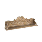 ZUN 31.5x7x9.5" Timeless Fir Wood Floating Wall Shelf with Floral Motif W2078P223129