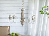 4 - Light Wood Chandelier, Hanging Light Fixture with Adjustable Chain for Kitchen Dining Room Foyer W2078138921
