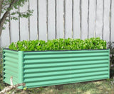 ZUN 6x3x2ft Galvanized Raised Garden Bed, Outdoor Planter Garden Boxes Large Metal Planter Box for W1859P197925