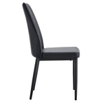 ZUN Modern Dining Chairs Set of 6, Side Dining Room/Kitchen Chairs, Faux Leather Upholstered Seat and WF312263AAB