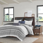 ZUN 3 Piece Cotton Duvet Cover Set with Chenille Tufting B03596501