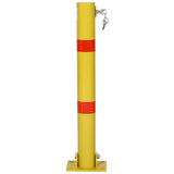 Parking bollard,pole barrier with lock ,car parking protection posts,home garage street decor W46542542