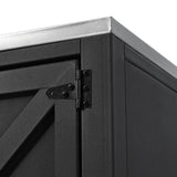 Outdoor Movable Kitchen Sink Patio Modular Kitchen Sink Station with Cabinet for Garden, Patio, N719P244793B