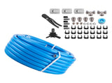 100ft Air Compressor Line Kit 3/4" NPT Fitting Tubing System with Aluminum Block 55442059
