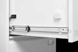 Filing Cabinet Lateral File Cabinet 3 Drawer, White Filing with Lock, Locking Metal File W1247118745
