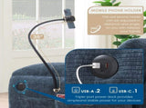 108" Modular Sectional Sofa, L-Shape with 31.5" Extra-Wide Seat Cushion, USB and Type-C Charger, 51914423