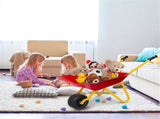 Kids Stainless Steel Wheelbarrow with All-Terrain Wheels, 66 LBS Weight Capacity Outdoor Play Toy 06569327