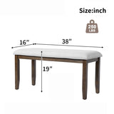 Upholstered Bench for Bedroom End of Bed,38-inch Entryway Bench for Living Room,Dining Bench with N752P271804D