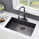 30" L X 18" W Undermount Kitchen Sink With Sink Grid W122543664