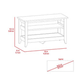 Misuri Storage Bench, Four Legs, Two Open Shelves -Light Oak B20091960