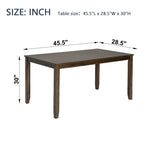 ZUN Wooden Dining Rectangular Table, Kitchen Table for Small Space, 4 Person Dining Table, Walnut
ONLY W1998126364