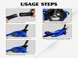 3T Heavy Duty Horizontal Double Pump Floor Jack Foot Model,and Steel Racing Floor Jack with Dual W1102P154832