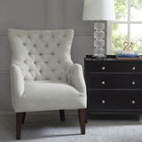 Hannah Button Tufted Wing Chair B03548233