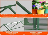 70.86*33.46*37.4 in Portable Mini Greenhouse With Roll-Up Zipper Doors Waterproof UV-Resistant PVC 31207237
