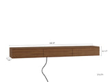 Floating TV Stand Wall Mounted with 16 Color LEDs,67" Modern TV Stand, Floating TV Cabinet W1321P374134