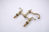 Double Handle Widespread Kitchen Faucet with Traditional Handles W928P164195