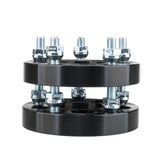 4pcs 1" Thick 5x100 to 5x114.3 Wheel Adapters 12x1.5 5x4.5 Black Spacers 15429016