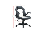 Adjustable Heigh Executive Office Chair, Black and White SR011690