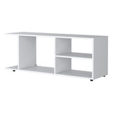 Tubac TV Rack in Melamine with Open Storage, White B128P237132