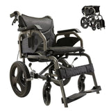 Foldable lightweight wheelchair. Equipped with double hand brakes. Adult wheelchair. Weighs only 27 W3121P297511