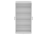 Pantry Cabinet 67" H, 5 Internal Shelves, Two Doors, White B097P167451
