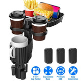 4-in-1 Car Cup Holder Tray Food Table Phone Hold Car Expander Detachable 360 Degree Rotatable 33533875