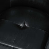 PU Leather Barrel Chair with Ottoman B343P317238