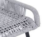 La Push Outdoor Patio Light Gray Rope Bar Stool, Set of 2 N775P176900G