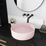 Ceramic Circular Vessel Bathroom Sink Art Sink W99977119