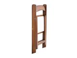 Upholstered folding chair, space saving, easy to carry, 4PCS, Walnut shelfBeige cushion,Dining room W49553920