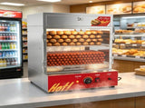 110V, 500W Hot Dog Machine, Stainless Steel Finish, Stainless Steel Construction, 30L DoubleDeck, 08826404