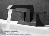 2-Handle Heavy Duty Bathroom with Drain and Supply Kits, Modern Style Lavatory Deck Mounted 90980804