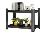 2-Layer Metal Storage Rack, Adjustable Divider Shelf, Metal Bookcase, Office Vertical Storage Rack, 61824330