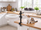 Indoor Cat Desk Bed, Cat Hammock with 2 Removable Beds & 2 Hanging Balls for Desk & Window, Holds Up 70267860