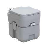 Portable Toilet With 5.3 Gallon Waste Tank and Carry Bag, Porta Potty for RV Boat Camping, Gray W2181P148123