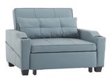 3-in-1 Convertible Sleeper Chair, Pull Out Sofa Bed with 3-Level Adjustable Backrest, USB & Type-C 50543043
