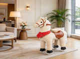 Kids Ride-On Plush Horse for Ages 2, 29.5" Riding Pony with Rotatable Head & Neighing Sounds 25215153