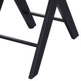 Burgundy and Black Side Table with USB Ports B062P185647