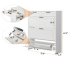 3 drawers, 2 lifters, top panel, shoe cabinet, particleboard, 80*25*120cm, white 77015694